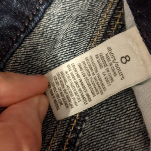 American Eagle Low Rise Jeans/Dark Wash/Size 8 - Picture 4 of 11